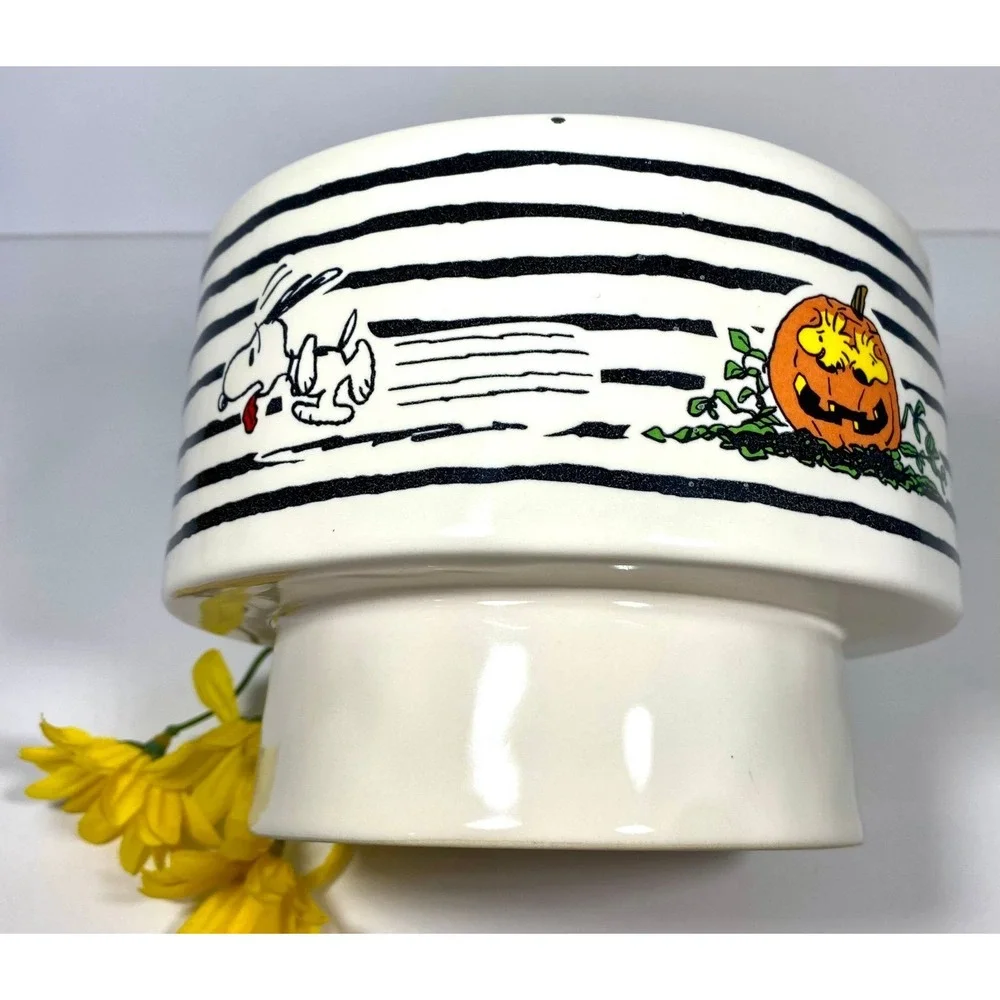 Rae Dunn Peanuts Howler Ceramic Pet Dog Bowl 6